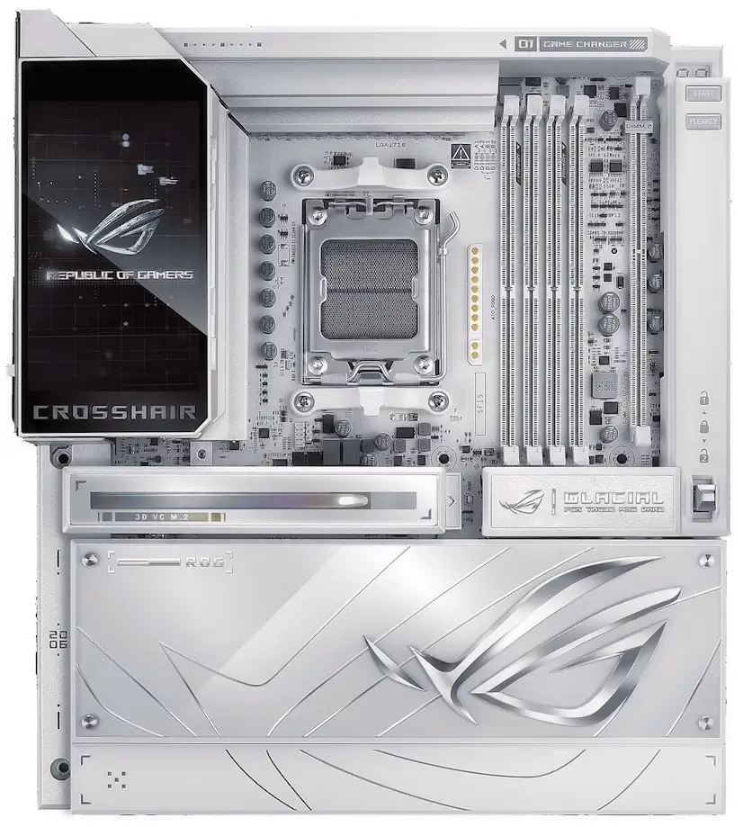 El Guijo Galapagar PC - Montaje Placa Base ASUS ROG CROSSHAIR X870E GLACIAL El Guijo Galapagar